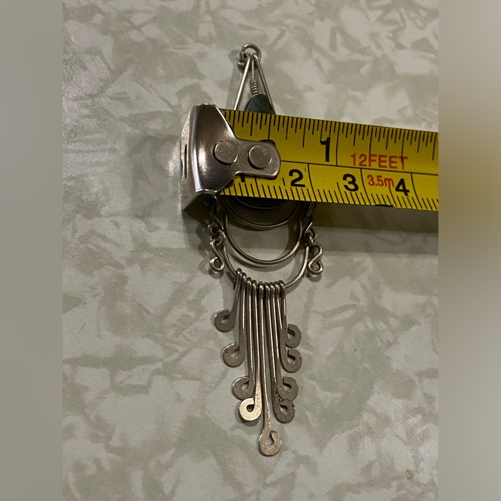 Vintage Dangling Stone Pendant #7793 - Picture 4 of 7
